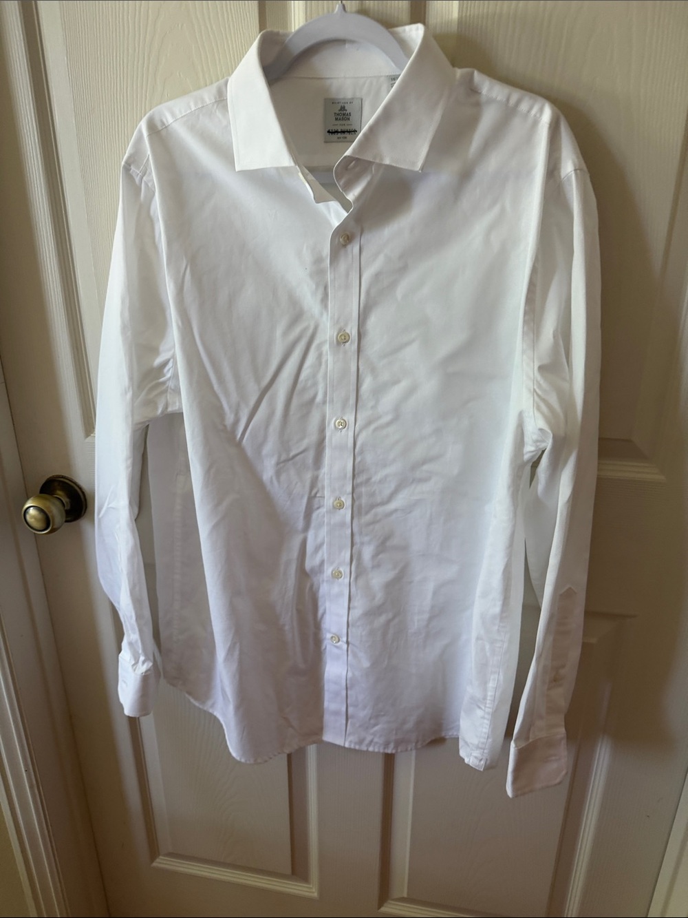 Todd Snyder Thomas Mason White LS Shirt Sz 16.5.  Box50